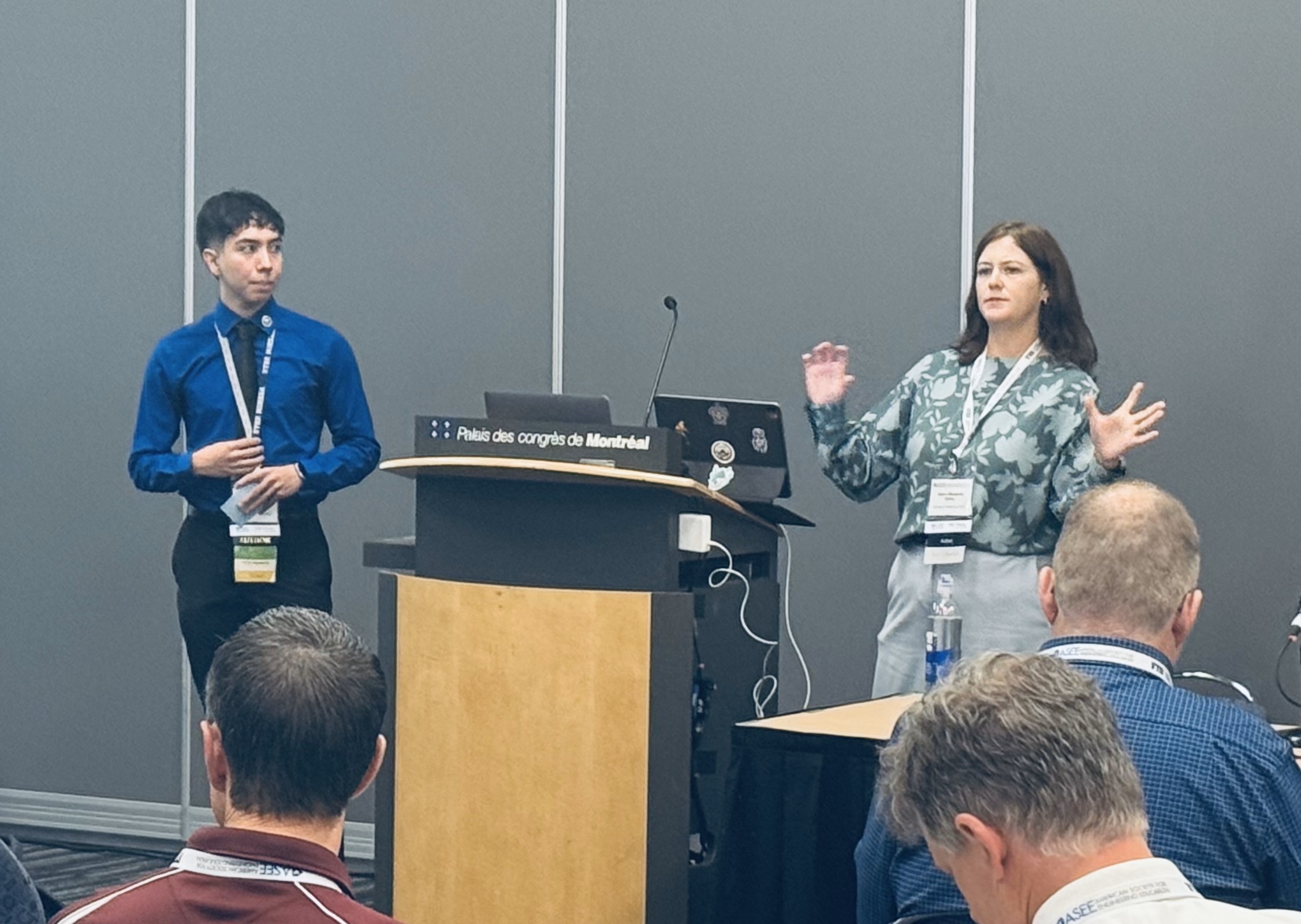 Helen Geller and Chris Camacho at ASEE Montreal